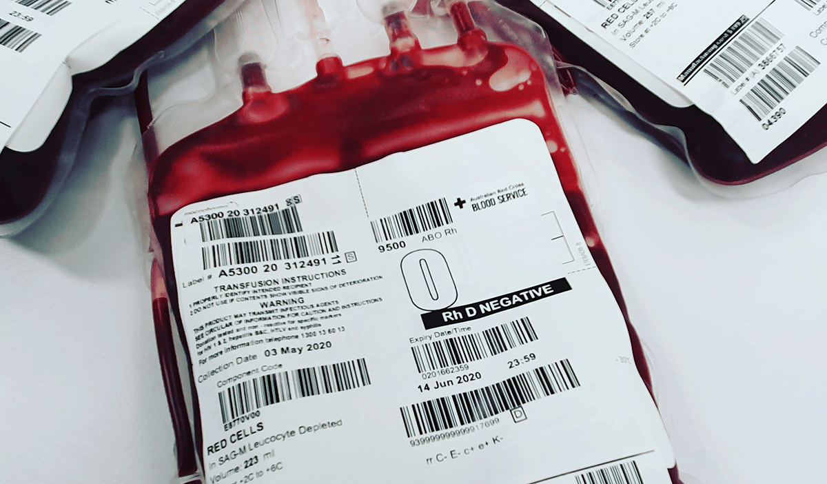 blood donation bag