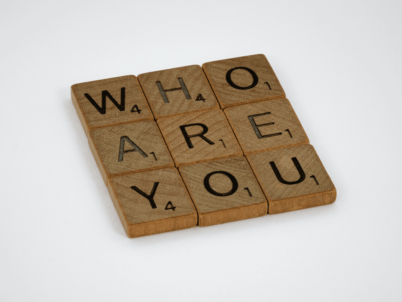 who are you letter blocks