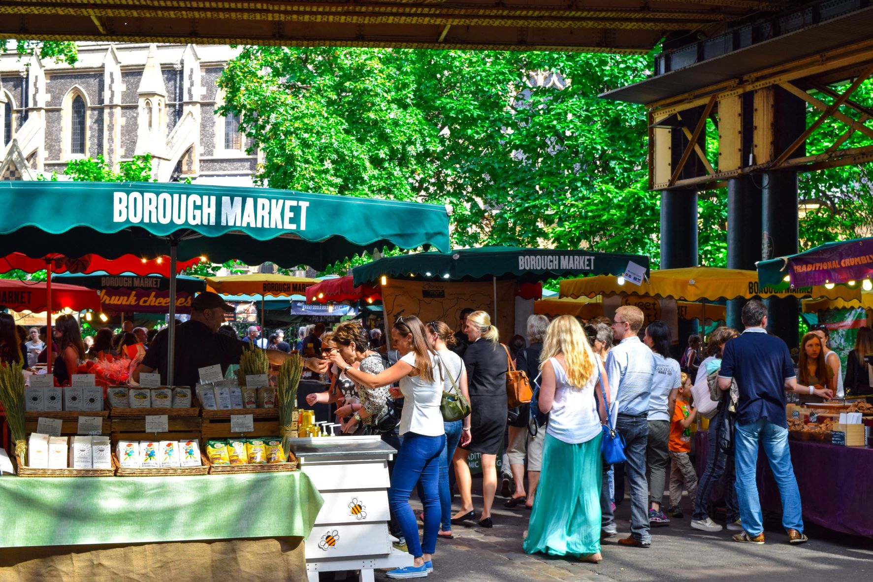 outdoor market scene